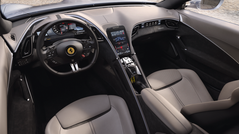 Illustration for article titled The New Ferrari Roma Is A Swoopy And Classy Road Trip Supercar